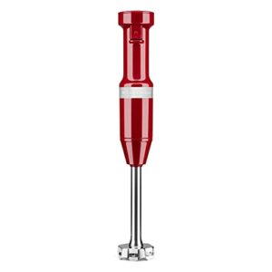 KitchenAid 13-Cup Food Processor, Empire Red & Variable Speed Corded Hand Blender - KHBV53