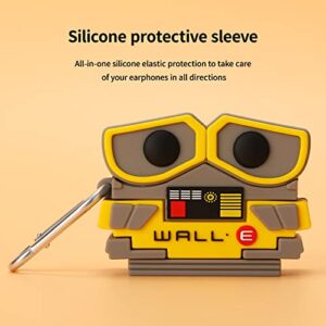 Compatible 2022 Airpod pro 2 Case Cover, 3D Cute Cool Cartoons Silicone Design, Soft Silicone Portable&Shockproof Airpod Case, for Apple Airpod pro 2 Case (Yellow)