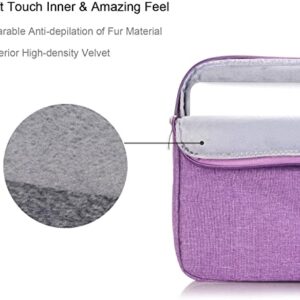 Egiant Laptop Sleeve 14-Inch,Water-Resistant Protective Fabric Case Compatible for HP Lenovo Acer Asus Dell 1 Chromebook Notebook, 14 Inch Computer Carrying Case with Accessory Pocket,Purple