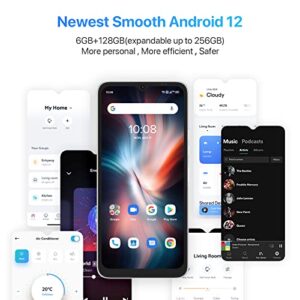 UMIDIGI C1 MAX Cell Phone Unlocked, 6GB +128GB Android 12 50MP+8MP Camera 256GB Expandable T-Mobile Smartphone 5150mAh Battery with 6.52" Full Screen Mobile Phone