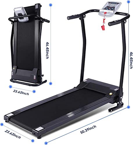 ANCHEER Treadmill Folding Treadmill for Home Electric Running Machine Installation-Free Walking Jogging Foldable Fitness Exercise Machine for Office & Gym Workout with 5” LED Display