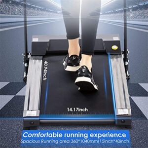 ANCHEER Treadmill Folding Treadmill for Home Electric Running Machine Installation-Free Walking Jogging Foldable Fitness Exercise Machine for Office & Gym Workout with 5” LED Display