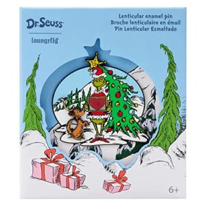 dr. seuss' how the grinch stole christmas! lenticular heart 3" collector box pin