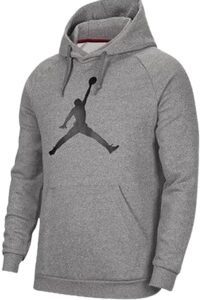 nike mens jumpman fleece hoodie, mens logo hoodie, fleece hoodie for men (as1, alpha, s, regular, regular, standard, grey, small)