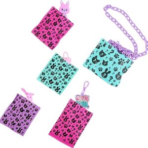 Barbie Cutie Reveal Travel Toys, Purse Collection with 7 Surprises Including Mini Pet & Color Change (Styles May Vary)