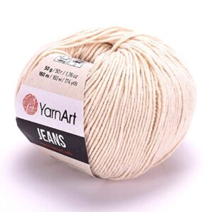 yarnart jeans sport yarn 55% cotton 45% acrylic 1 skein/ball 50 gr 174 yds cotton yarn knitting yarn soft yarn amigurumi cotton yarn (5)