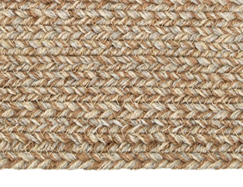 SISOSU Performance Braided Area Rug - Carpets for Living Room, Bedroom, Dining Room, Home Décor - Luxurious Handcrafted Traditional Rug - PET-Yarn - Modern Rugs- 4’ x 6’-Beige