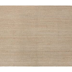 SISOSU Performance Braided Area Rug - Carpets for Living Room, Bedroom, Dining Room, Home Décor - Luxurious Handcrafted Traditional Rug - PET-Yarn - Modern Rugs- 4’ x 6’-Beige