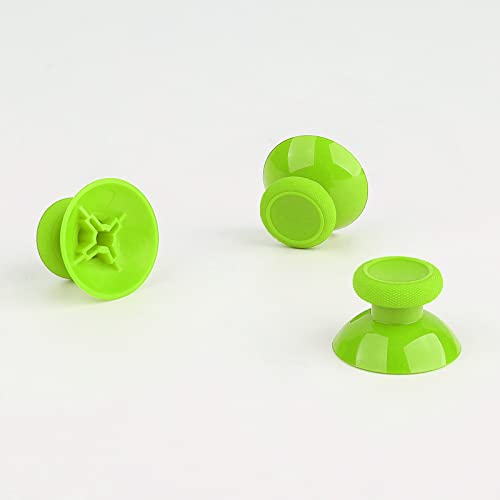 TOMSIN Replacement Joysticks for Xbox One Series X/S Controller,4PCS True Rubberized Thumbsticks Repair Kit for Xbox One Wireless Controller(Green)