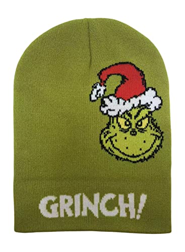 Bioworld Dr. Seuss The Grinch Who Stole Christmas Hat Character Cuff Beanie Cap Licensed New