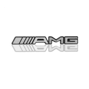 2pcs for Benz AMG Steering Wheel Emblem Decal Sticker Badge Decoration Logo for Mercedes-Benz Accessories(AM)