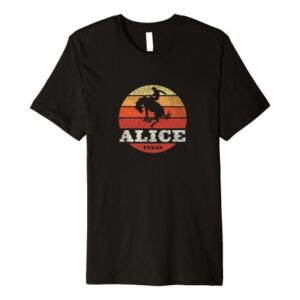 Alice TX Vintage Country Western Retro Premium T-Shirt