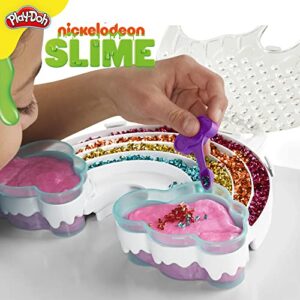 Play-Doh Nickelodeon Slime Brand Compound Rainbow Mixing Set, Pre Made with Add-in Charms, Kids Arts & Crafts Kit, Preschool Sensory Toys, Ages 4+