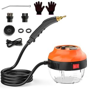 auxco 2500w steam cleaner, high pressure steamer for cleaning, handheld portable cleaners home use, car detailing, cleaner upholstery, kitchen, bathroom, grout and tile