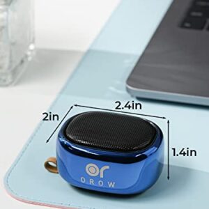 OROROW Small Bluetooth Speaker,Mini Portable Wireless Speaker,49-Foot Bluetooth Range,Enhanced Bass,Support TF Card,Bluetooth Speaker for iPhone,Travel,Hiking,Car,Gift(Blue)