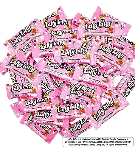 ZEESKEIT Repackaged Laffy Taffy Strawberry Chew Candy 2 Lb, Individually Wrapped Chewy and Tangy, Easter, Birthdays, Kosher Candy