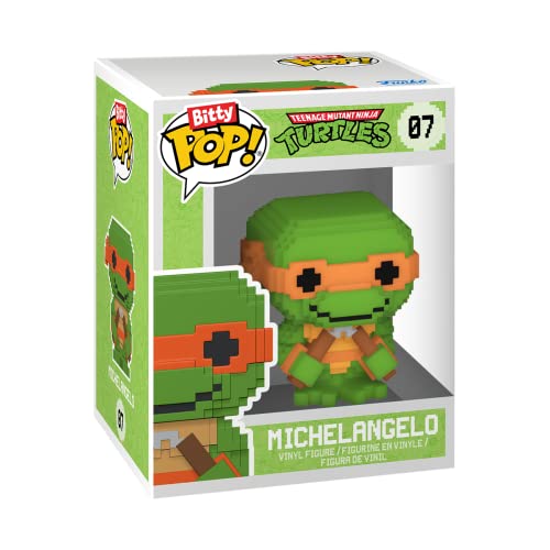 Funko Bitty Pop! Teenage Mutant Ninja Turtles Mini Collectible Toys - Leonardo, Michelangelo, April O'Neil & Mystery Chase Figure (Styles May Vary) 4-Pack