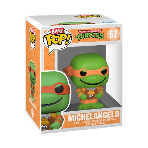 Funko Bitty Pop! Teenage Mutant Ninja Turtles Mini Collectible Toys - Leonardo, Michelangelo, April O'Neil & Mystery Chase Figure (Styles May Vary) 4-Pack