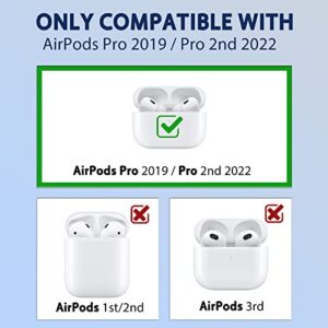 Besoar for AirPods Pro 2019/Pro 2 Gen 2022 Case Cartoon Cute Kawaii Silicone Cases for Apple AirPod Air Pods Pro Design Cover Cool Unique Fun Funny Soft Coves for Girls Girly Boys(Chromatic Flowers)