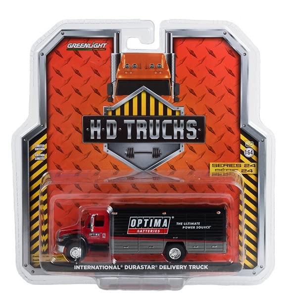 Greenlight 33240-C H.D. Trucks Series 24 - International Durastar 4400 Delivery Truck - Optima Batteries 1:64 Scale Diecast