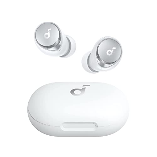 soundcore by Anker Space A40 Adaptive Active Noise Cancelling Wireless Earbuds, Reduce Noise by Up to 98%, Ultra Long 50H Playtime, Hi-Res Sound, App Customization, Wireless Charge (Renewed)