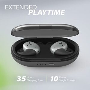 Avantree Pebble - Wireless Open Ear Earbuds with Adjustable Soft Earhook, Bluetooth 5.2 Headphones with Physical Volume Buttons, 10H Playtime and up to 35H w/Charging case, Premium Sound Quality