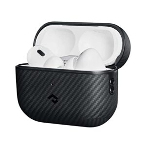 pitaka for airpods pro 2 case, slim-fit shockproof protective airpods pro 2nd generation case, compatible with magsafe, 600d aramid fiber made