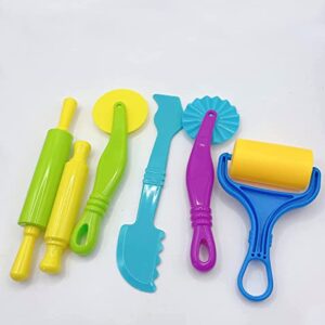 AOIRFUQ Clay and Dough Tools Six Piece Set - Ages 3 & Up