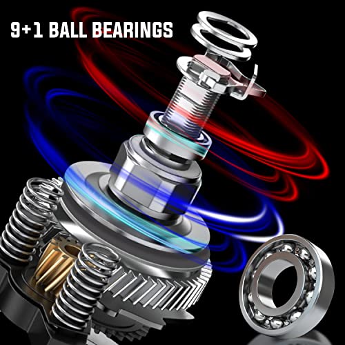 Sougayilang Baitcasting Reels, 7.3:1 Gear Ratio Fishing Reel with Magnetic Braking System- Right Handed