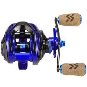 Sougayilang Baitcasting Reels, 7.3:1 Gear Ratio Fishing Reel with Magnetic Braking System- Right Handed