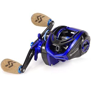 Sougayilang Baitcasting Reels, 7.3:1 Gear Ratio Fishing Reel with Magnetic Braking System- Right Handed