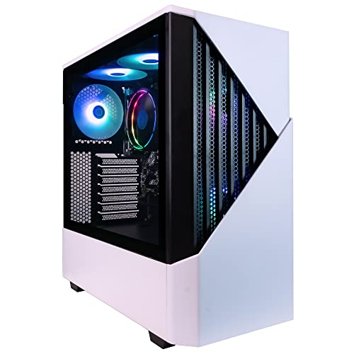 Periphio Castle Prebuilt Gaming PC - AMD Ryzen 5 4600G CPU (4.2GHz Turbo) | Radeon Vega 7 iGPU (4GB) | 1TB M.2 NVMe SSD Storage | 16GB DDR4 RAM | Windows 10 Gaming Desktop Computer | 5G-WiFi + BT