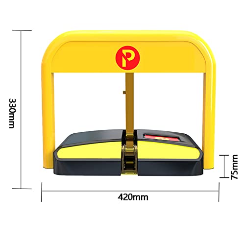 BEESOM 50M Automatic Remote Control Parking Lock, Carport Auto Space Stall Barrier, Private Car Parking Latch Space Lock, Car Park Driveway Guard Saver Automatic Barrier Remote Controlled