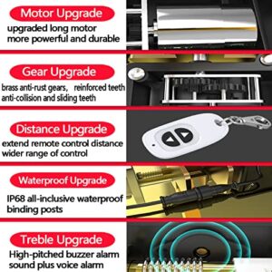 BEESOM 50M Automatic Remote Control Parking Lock, Carport Auto Space Stall Barrier, Private Car Parking Latch Space Lock, Car Park Driveway Guard Saver Automatic Barrier Remote Controlled