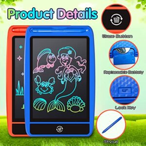 AOLDHYY 12 Pack LCD Writing Tablet for Kids 3 Years Old and up, 8.5 Inch Colorful Digital Drawing Pad LCD Doodle & Scribbler Boards Sketch Tablet Electronic Notepad Learning Pad for 3 4 5 6 Year Old Boys