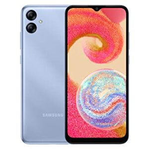 SAMSUNG Galaxy A04e (SM-A042M/DS) Dual SIM 32GB, 6.5" GSM Unlocked, International Version (32GB SD Card Bundle) - Light Blue