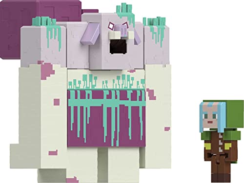 Mattel Minecraft Legends Action Figure, Devourer With Slime Attack Action & Accessory, Collectible Toy, 3.25-Inch