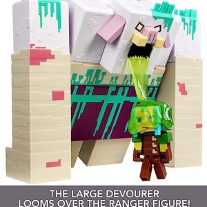 Mattel Minecraft Legends Action Figure, Devourer With Slime Attack Action & Accessory, Collectible Toy, 3.25-Inch