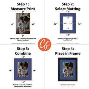 Craig Frames B334 Pre-Cut Mat Board for 20x30 Print, 24x36, Bottle Blue