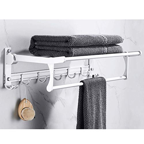 EAFTOS Wall Mounted Clothes Hanger Space-Saver, Retractable Garment Laundry Drying Rack, Easy to Install, for Balcony, Laundry, Bathroom and Bedroom