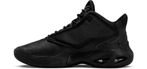 jordan men's max aura 4 shoes black cat black/anthracite-black (dn3687 001) - 8