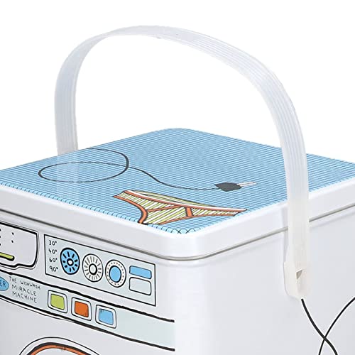 Laundry Detergent Container, Cartoon Pattern Washing Powder Container Iron Material for Storage