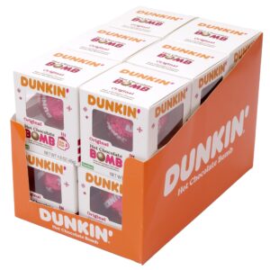 Dunkin Original Hot Chocolate BOMB, 12 Pack, Melting Belgian Milk Chocolate Ball Filled with Mini Marshmallows, Pack of 12 Hot Cocoa Treats by Frankford Candy