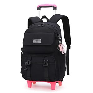 mitowermi girls rolling backpack for boys trolley bags for school elementary middle bookbags with wheels boys rolling backpack