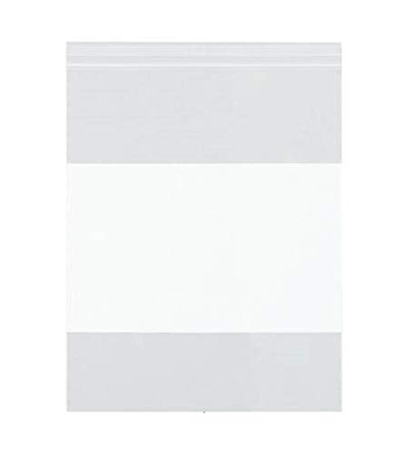 Dazzling Displays 100-Pack 2 Mil Clear Resealable Poly Bags with White Block (2 x 3 Inch)