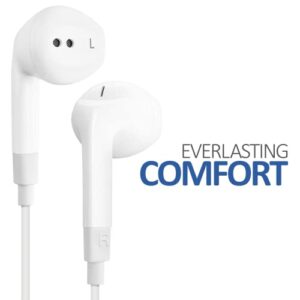 LUDOS FEROX Wired Earbuds in-Ear Headphones, 5 Year Warranty, Earphones with Microphone, Noise Isolation Corded for 3.5mm Jack Ear Buds for iPhone, Samsung, Computer, Laptop, Kids, School Students
