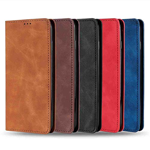 BANLEI2U Phone Cover Wallet Folio Case for Oppo REALME 7 PRO, Premium PU Leather Slim Fit Cover for REALME 7 PRO, Anti Shock, Light Brown