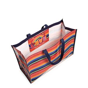 Vera Bradley Women's Market Tote Bag, Bright Stripe, One Size