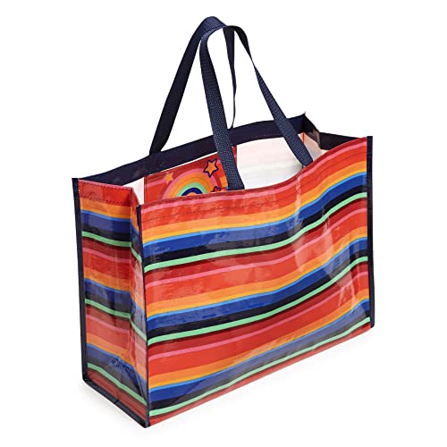 Vera Bradley Women's Market Tote Bag, Bright Stripe, One Size