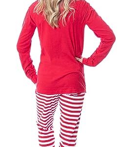 INTIMO Barbie Family Christmas Logo Santa Unisex Sleep 2 Piece Pajama Set (Adult, Small)